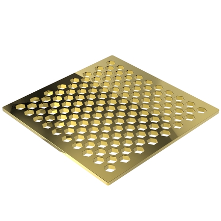 NEWPORT BRASS 6" Square Shower Drain in Forever Brass (Pvd) 233-607/01
